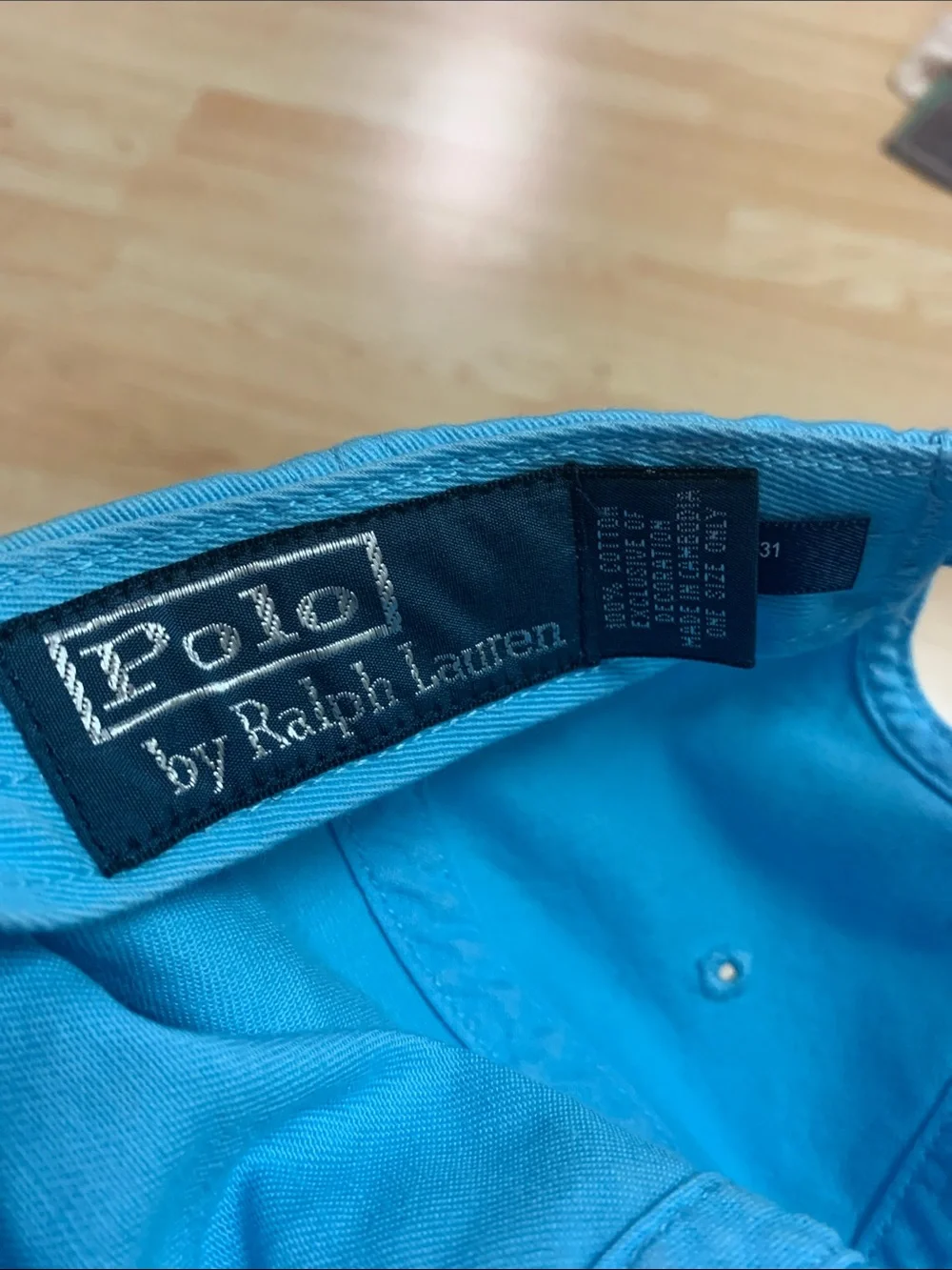 Polo Ralph Lauren teal turquoise blue navy pony cap hat